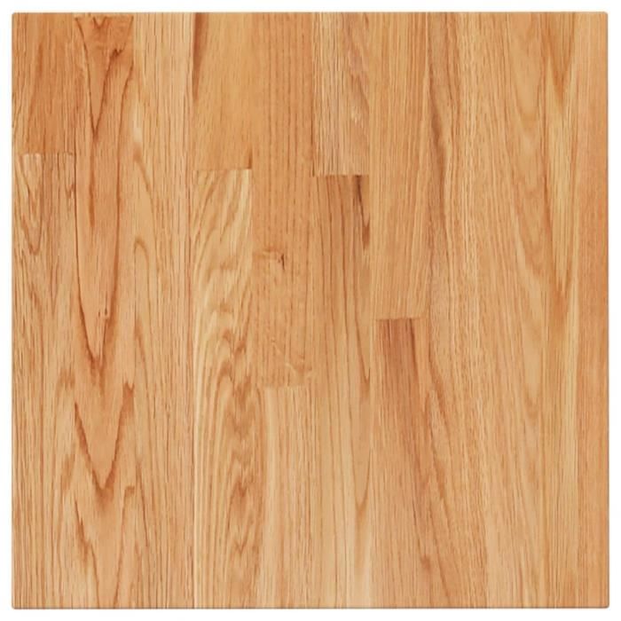 343028 vidaXL Dessus de table carré Marron clair40x40x2,5cm Bois chêne traité
