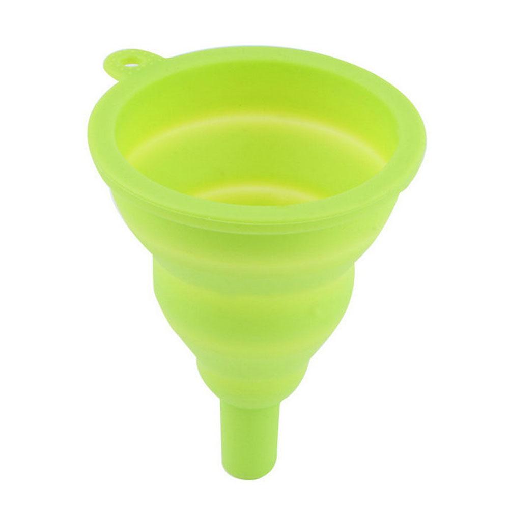 Dispense Creative Stretch Necessities Kitchen Liquid Oil Leak Silicone Folding Funnel Collapsible