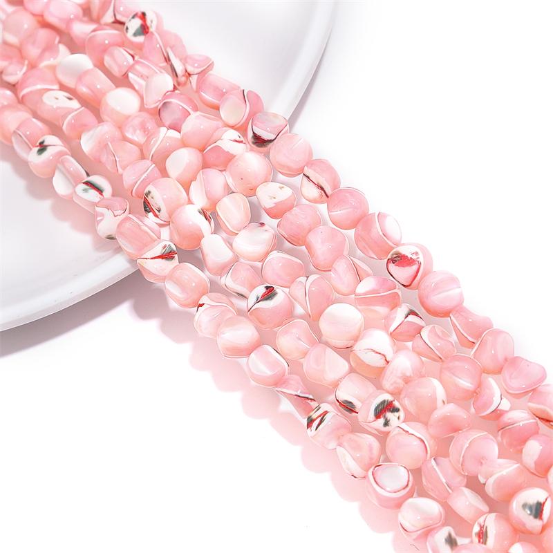 55Pcs Natural Colored Horseshoe Snail Irregular Leather Small Stone Beads For DIY Necklace Bracelet Earrings Jewelry Making