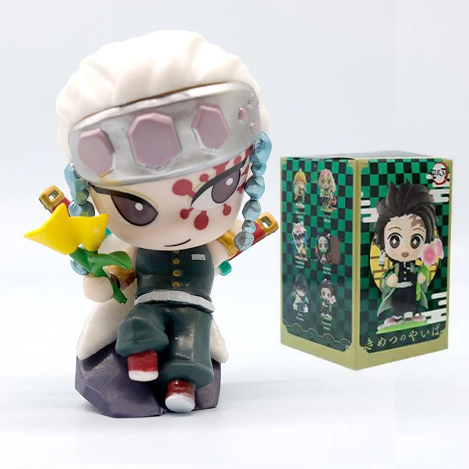 Demon Slayer Tanjiro Kamado Nezuko Anime Zeichentrickfigur Blindbox Kreative Personalisierte Statue Modell Ornament Überraschungsgeschenkbox