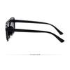 Women's sunglasses, men's and women's fashion square large-frame double-beam sunglasses