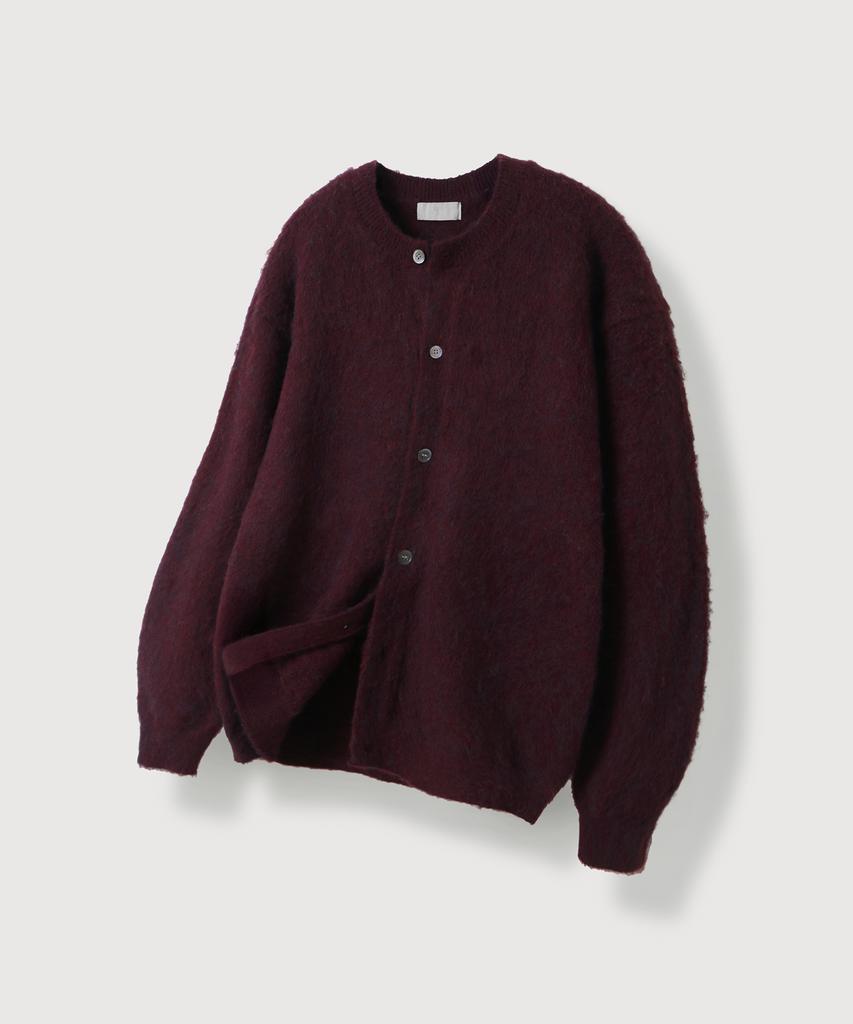 Mood Inside Brushed Mohair Wool Round Cardigan_6 Colors