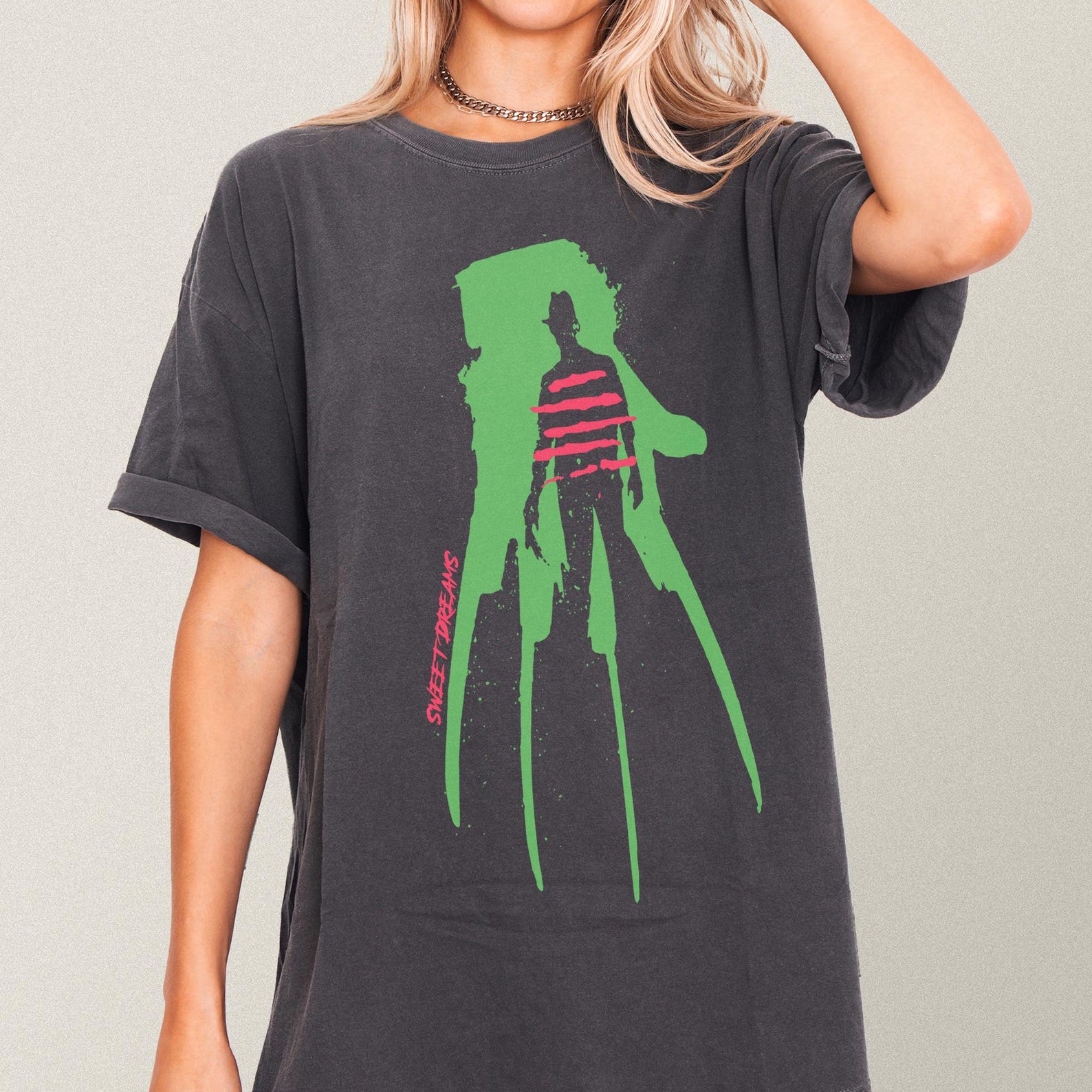 Freddy Nightmare Graphic Tee: Retro 80s Elm Street Horror Movie Shirt 3XL