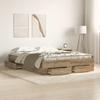 Artisan Oak Bed Frame 135 x 190 cm Wood Based Material
