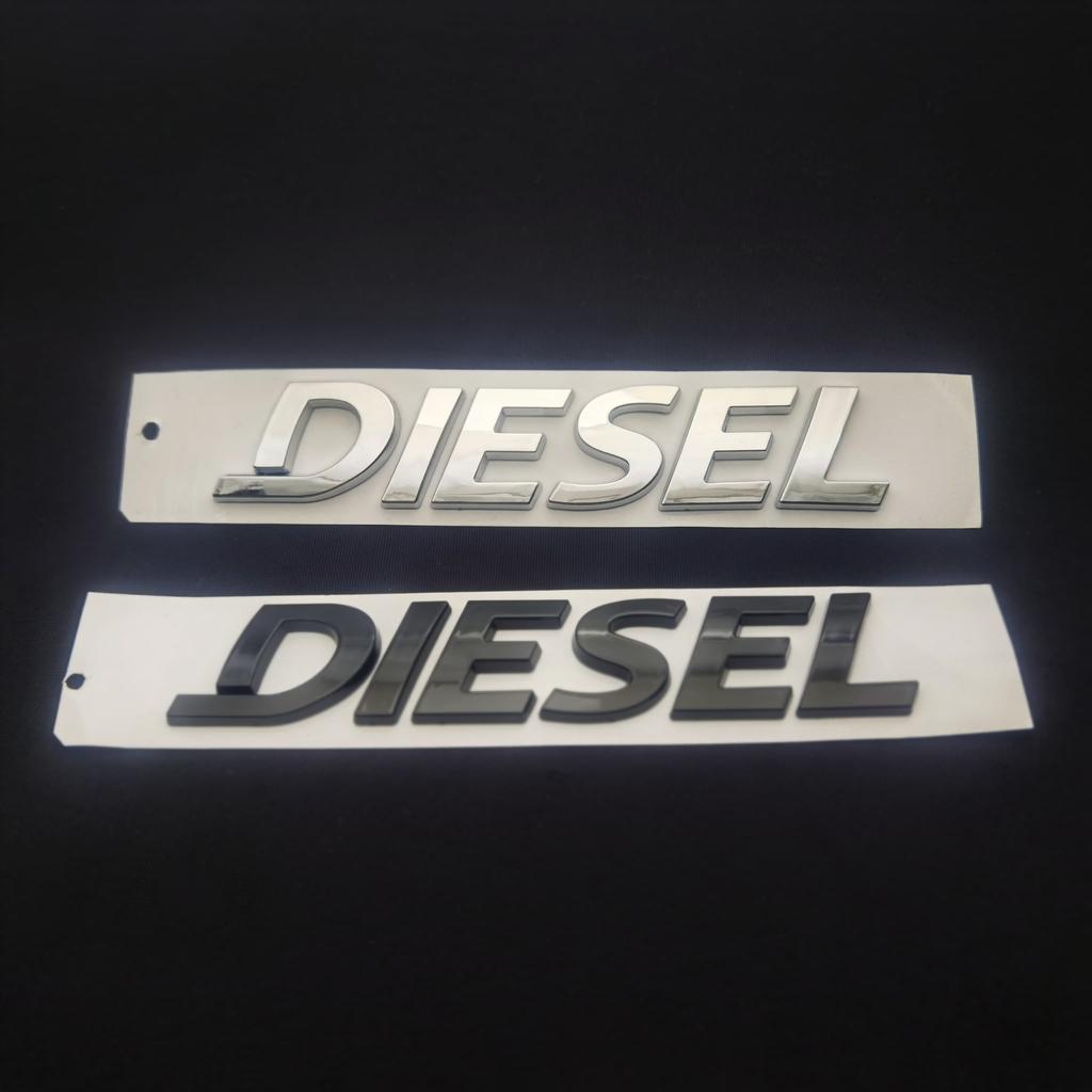 1 Stück 3D ABS DIESEL Buchstaben Logo Auto Heckklappe Seitenkotflügel Emblem Abzeichen Aufkleber für Dieselfahrzeug