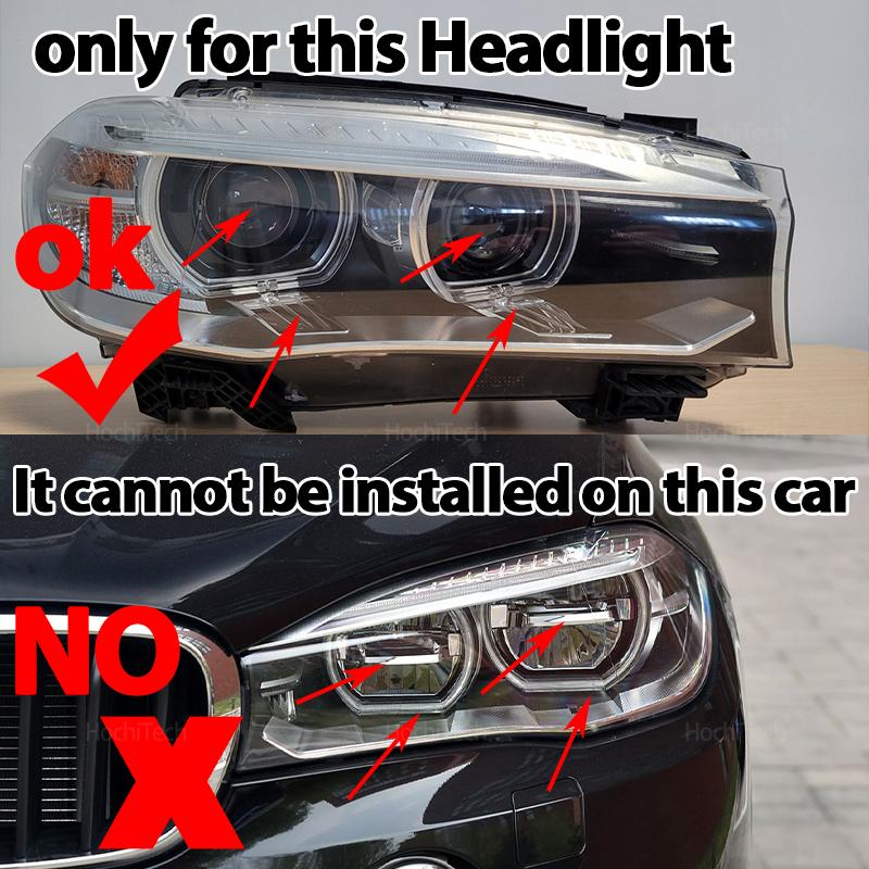 Yellow DRL Angel Eye LED Board Daytime Runnning Light for BMWX5 F15 X5M F85 2014 2015 2016 2017 2018 Headlight 63117263051