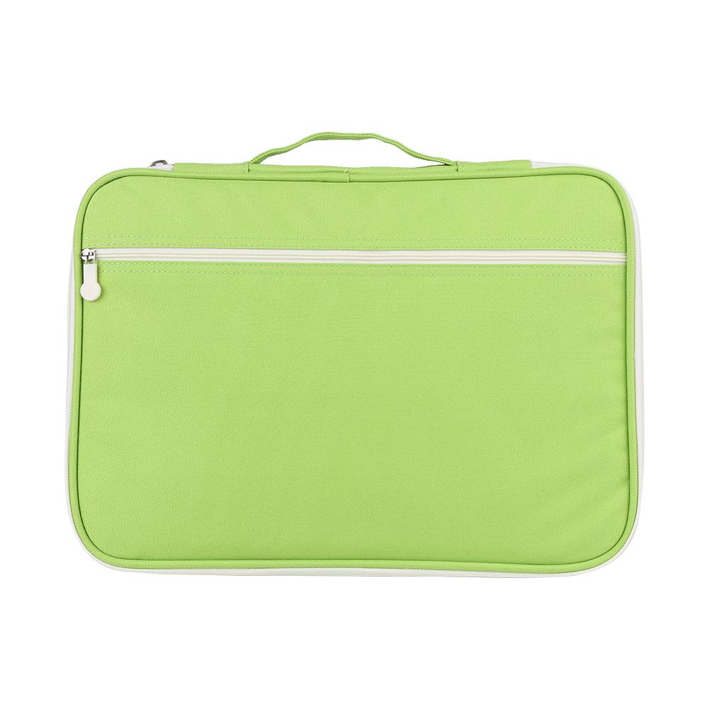 

Сумка для документов формата А4, папка для файлов, портфель-органайзер, чехол для ноутбука на молнии (Светло-зеленый) трава зеленый
