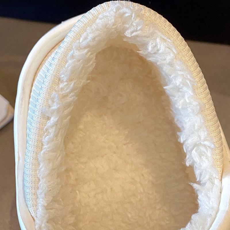 Cotton slippers women's autumn and winter bags heel waterproof indoor men's velvet non-slip warm confinement shoes