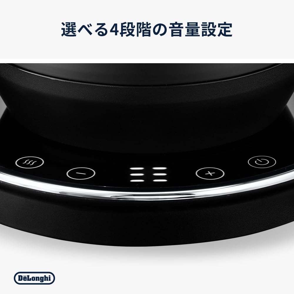 De'Longhi Electric Kettle Ecretica KBY1210J-BK with Temperature Control