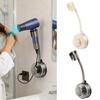 Hands Free Hair Dryer Stand 360 Degree Rotating Movable Arm Hair Dryer Stand Suction Cup Hair Dryer Storage Rack Adjustable