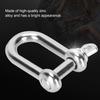 10 Pack Flat Head Bow Shackle Zinc Alloy D Ring Lock Pratical U Shape Connector  Rigging