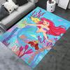 Office Rug Mermaid, Ocean Theme 3D Printed Anti-Slip Rug-Machine Washable for Living Room