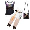 Kinder Mädchen Anime Cartoon POP Sängerin Super Star Bedruckte Weste Jacke Hose Kleidung Set Outfit Halloween Cosplay Kostüme