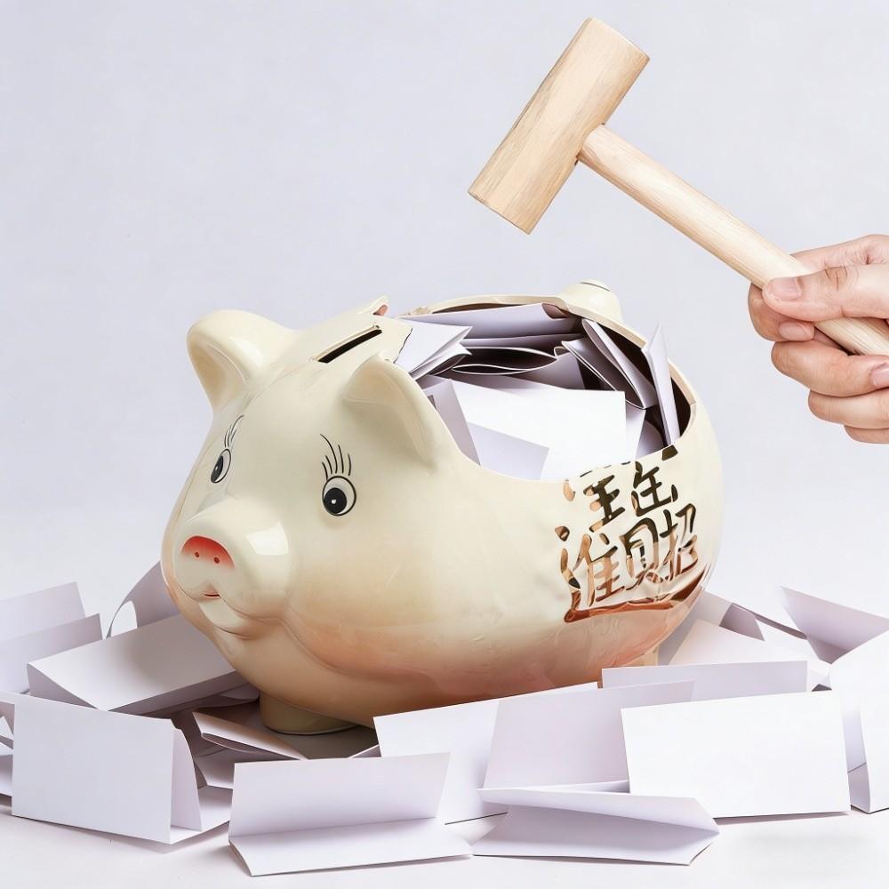 Viel Glück Sparschwein Tier Goldene Bohnen Behälter Niedliches Schwein Münzen Spardose Kinder