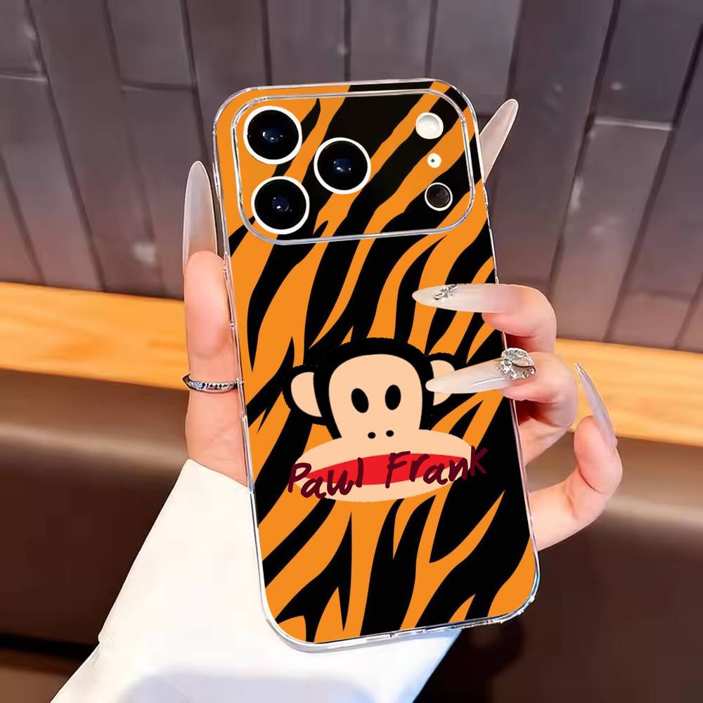 

P-Paul F-Frank Phone Case For iPhone17,16,15,14,13,12,11 Plus,Pro Max Soft Transparent Cover iPhone12PRO
