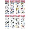 8 Sheets/Pack Aircraft Fighter Rocket Pattern Stickers for Kids Boys Military Fans 3D Bubble Scrapbook DIY Sticker Toy