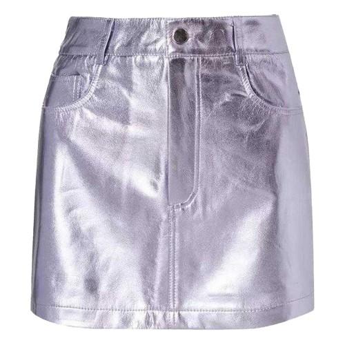 AmyLynn Womens/Ladies Metallic Pocket Mini Skirt