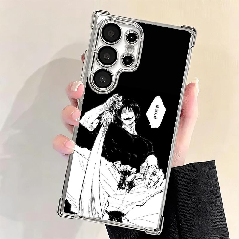 Anime Fushiguro Toji JUJUSU Plating Phone Case For Samsung Galaxy S24 S25 FE S26 Edge S23 Ultra S22 S21 Plus S20 Anti-Fall Airab