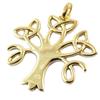 Les Trésors De Lily [P1707] - Gold Plated 'Tree of Life' Pendant - 30x25 Mm