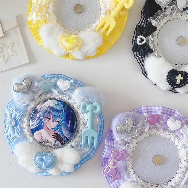 Lace Handmade Cute Girl Brooch Pin Holder & Display for Itabag