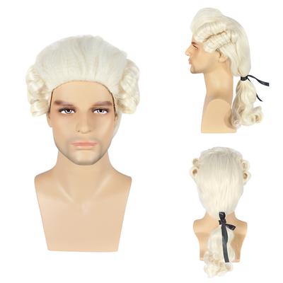 Synthetic Hair Duchess Judge Cosplay Wigs Long Heat Resistant Fiber Curly Anime for Men and Women