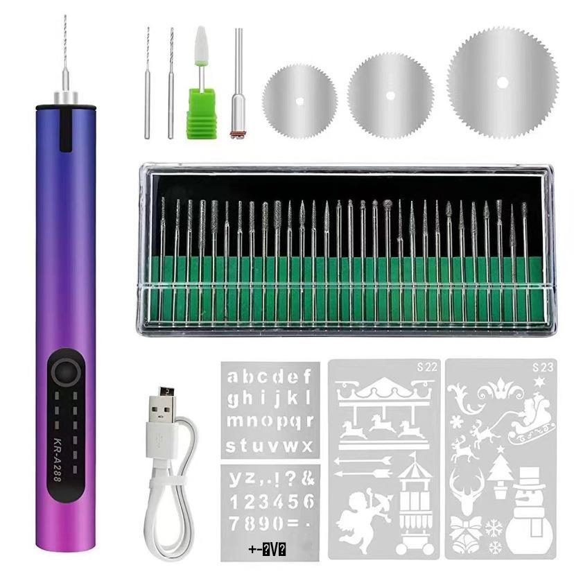 Portable Cordless Electric Grinding Pen for Nail Art & Carving