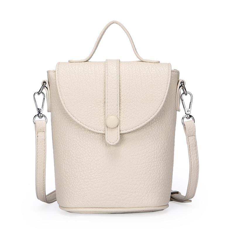 Litchi-pattern Mobile Phone Bag, Casual and Fashionable, Lightweight Handbag, Single-shoulder Crossbody Bag
