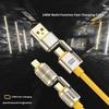240W 4-In-1 Fast Charging Data Cable Type-C To Type-C Zinc Alloy Cable For Phone Fast Charging Data Cable