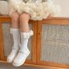 Süße Prinzessin Kinder Mädchen Socke Retro Europäischen Stil Bowknot Waden Socke für Kind Mädchen Frühling Herbst Baumwolle Kleinkind Kniehohe socken