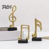 Talos 3Pcs Minimalist Music Note Resin Sculpture, Treble Clef & Eighth Quarter Desk Decor for Piano Room Living Room, Matte Art Collectible, Creative