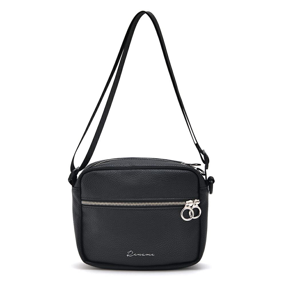 

Rename Ring Zip Shoulder Synthetic Mini Shoulder Black Bag, Women s, One-Shoulder Bag, Leather, Bag, RSG91029BKF, чорний