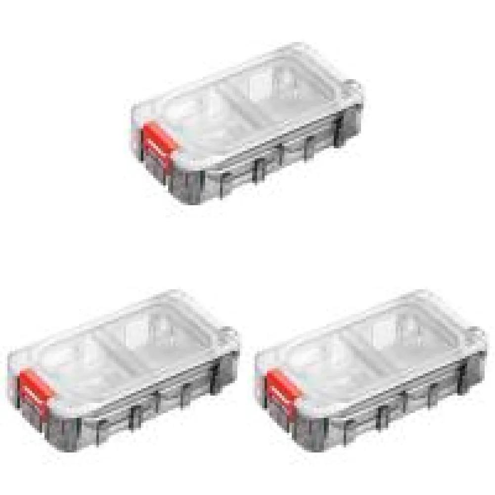 Fishing Tackle Box Expandable Fishing Tackle Box Fishing Hardware Toolbox Waterproof Tool Box Clear Top Fishing Lure Storage Box