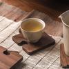 Black Walnut Tea Ceremony Coaster - Japanese Style Wood Insulation Mat and Tray