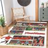 Manchester Personalized Name Carpet Suitable for Dormitory Playrooms Study room Foyer Anti-slip Rug Office home decor Gift for Festivals