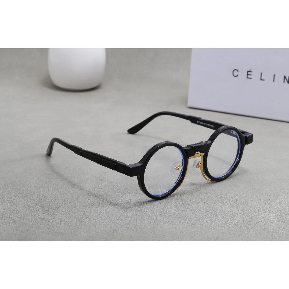 German niche circular retro handmade glasses frame women men 2024 High quality trending product fashion anti blue light glasses