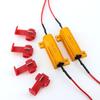 2 Pcs Wirewound Resistor 25W 8ohm 50W 6ohm LED Decoder Load Resistors for Car Fix LED Bulb Fast Flash Turn Signal Blink Error Code