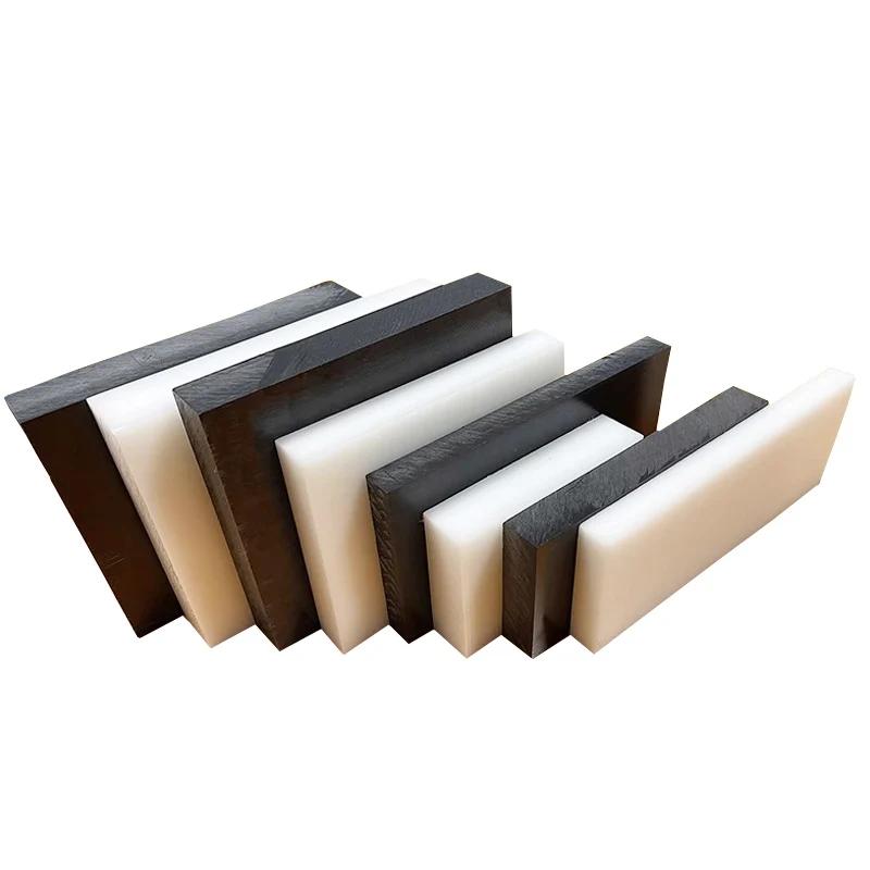 White/Black POM Sheet Board Hard Plastic Polyoxymethylene Plate Thickness 1mm - 20mm for DIY Raw Material CNC Model Board