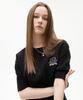 LARTIGENT Lk Cable Half Sleeve Knit(Black)