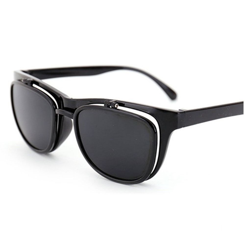 Protect Glasses Black Double Layer Flip Cover Polycarbonate Lenses. 15*5*4cm/5.9*1.97*1.57 Shelter From The Wind Goggles Welding