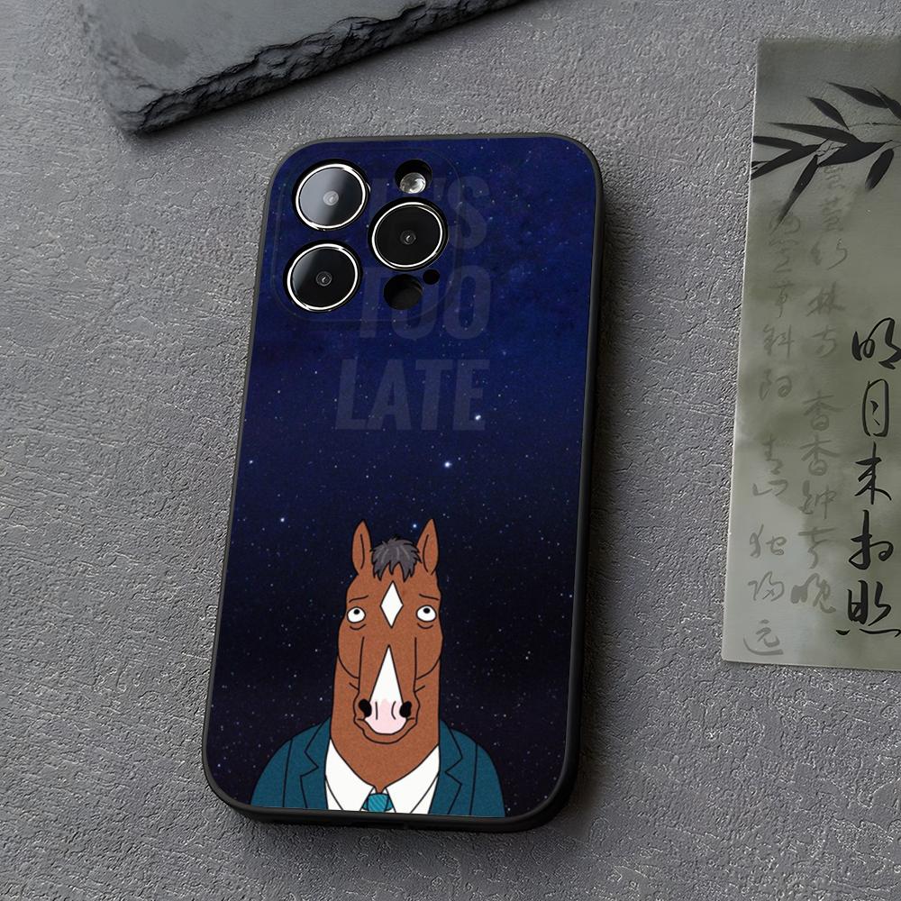 B-BoJack Horseman Phone Case Funda For Iphone 13 17 16 11 15ProMax 14 12 Pro Xs Max Mini Xr X 7 8 6 6s Plus Covers