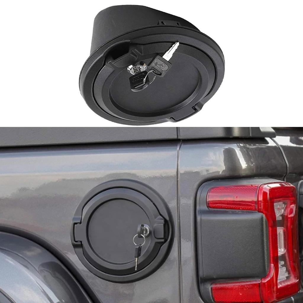 Easy Installation Locking Gas Tanks Door Corrosion Resistant Gas Fuel Door Covers With Security Lock For JLU 2018-2023