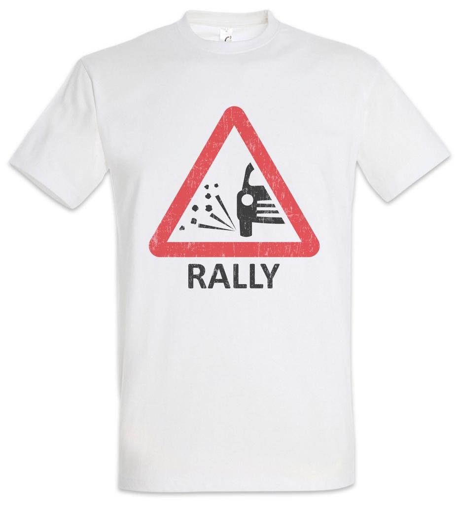 Rally Sign Mens T-Shirt Mens Womens Tees Top Race Racing Car Auto Driver Racer Biker Petrol Head