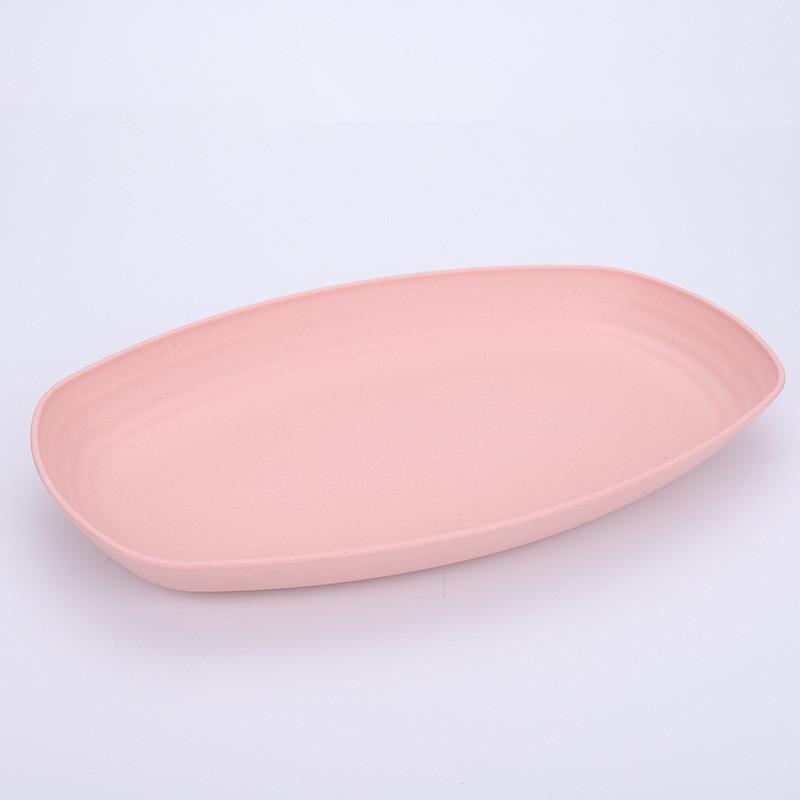 

Oval Plate Food Storage Tray Western Pizza Breakfast Fruit Dish Is Popular Tableware Snack Plate Fruit Bowl Dish Plate Tableware розовый