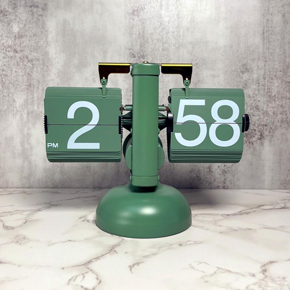 Flip Clock Retro Vintage Auto Flip Clock Desk Clock Table Clock Home Decor