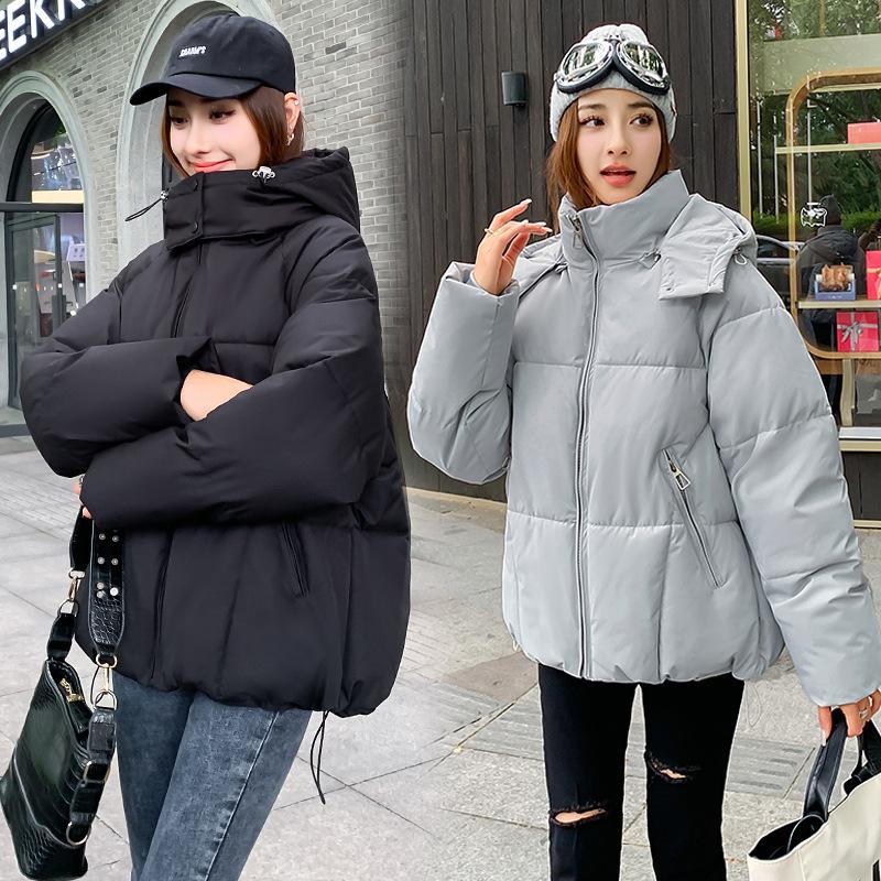 2025 new French high-end temperament, commuting, loose slimming, thickened, sweet cotton jacket, women's autumn and winter