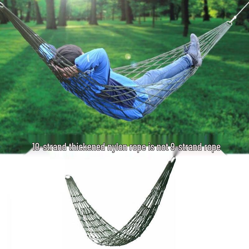 Outdoor Camping Nylon Rope Hammock