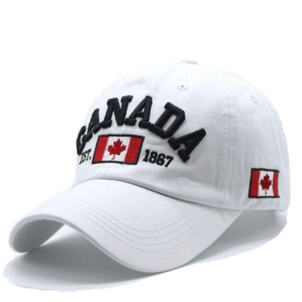 Fashion I Love Canada Baseball Cap Flag Printed Embroidery Dad Hat Cotton Hip Hop Caps