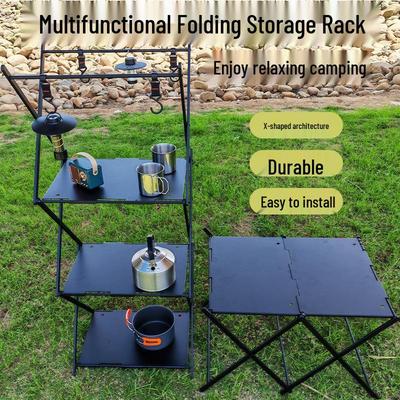 Draagbare Multifunctionele Campingtafel en Opbergrek