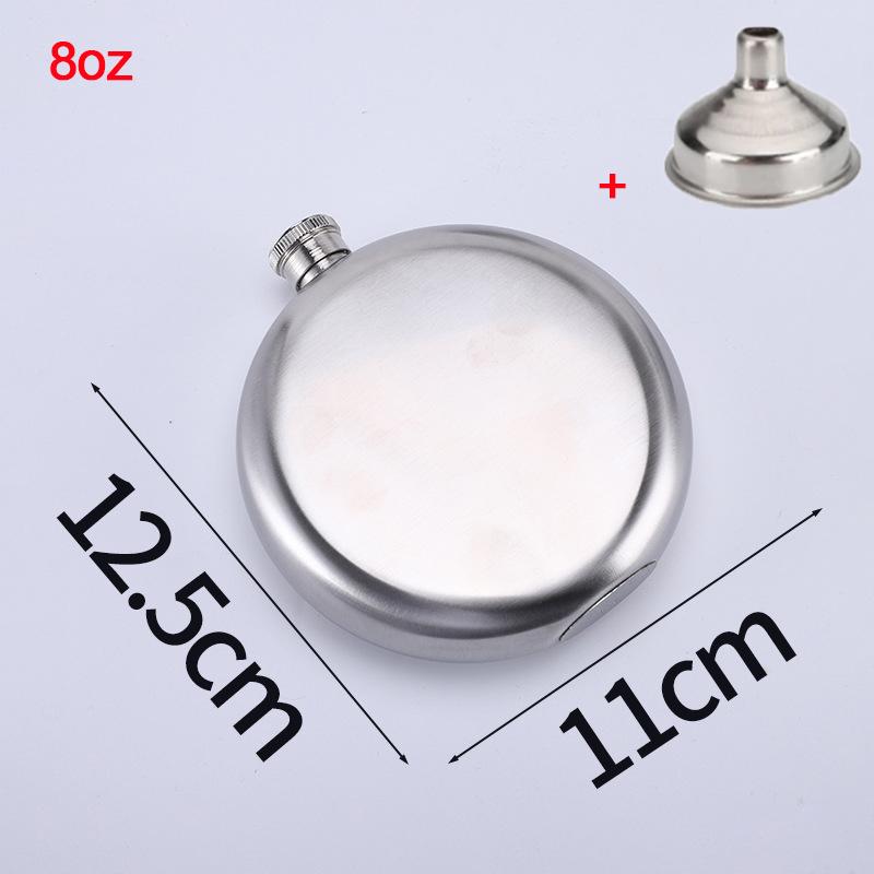 2/3/5/8Oz Vodka Whiskey Bottle Alcohol Hip Flasks Russian Round Wine Bottle Groomsmen Gifts Alcohol Flask Liquor Pot Accessories