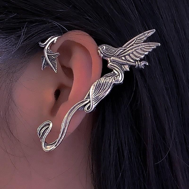 Unique Punk Earcuffs Featuring Skeleton And Ghost For Women